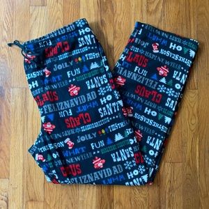 Faded Glory Fleece Christmas Pajama Bottoms